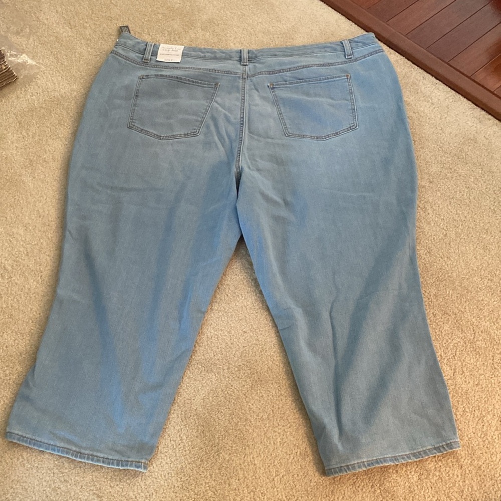 Talbots NWT straight leg crop jeans size 22WP - Picture 8 of 8